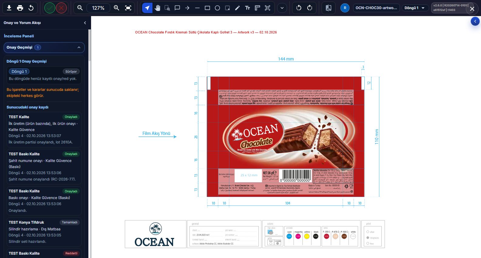 Online onay/red